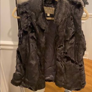 Faux fur vest